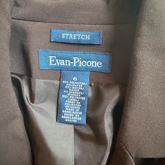 Evan-Picone Brown Blazer - Picture 4 of 5